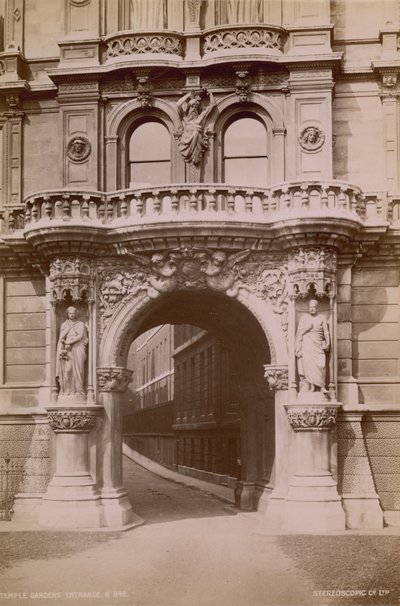 Entrance to Temple Gardens by English Photographer